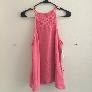 Pink halter top